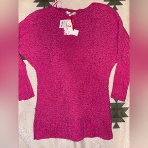 NWT Pink Rose Women's Pink Sweater